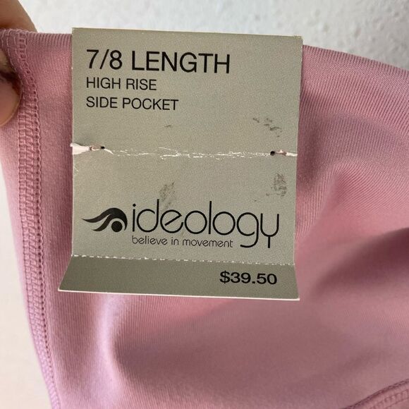 NWT Ideology Pink Athletic 7/8 Length Leggings Size S - Picture 5 of 6